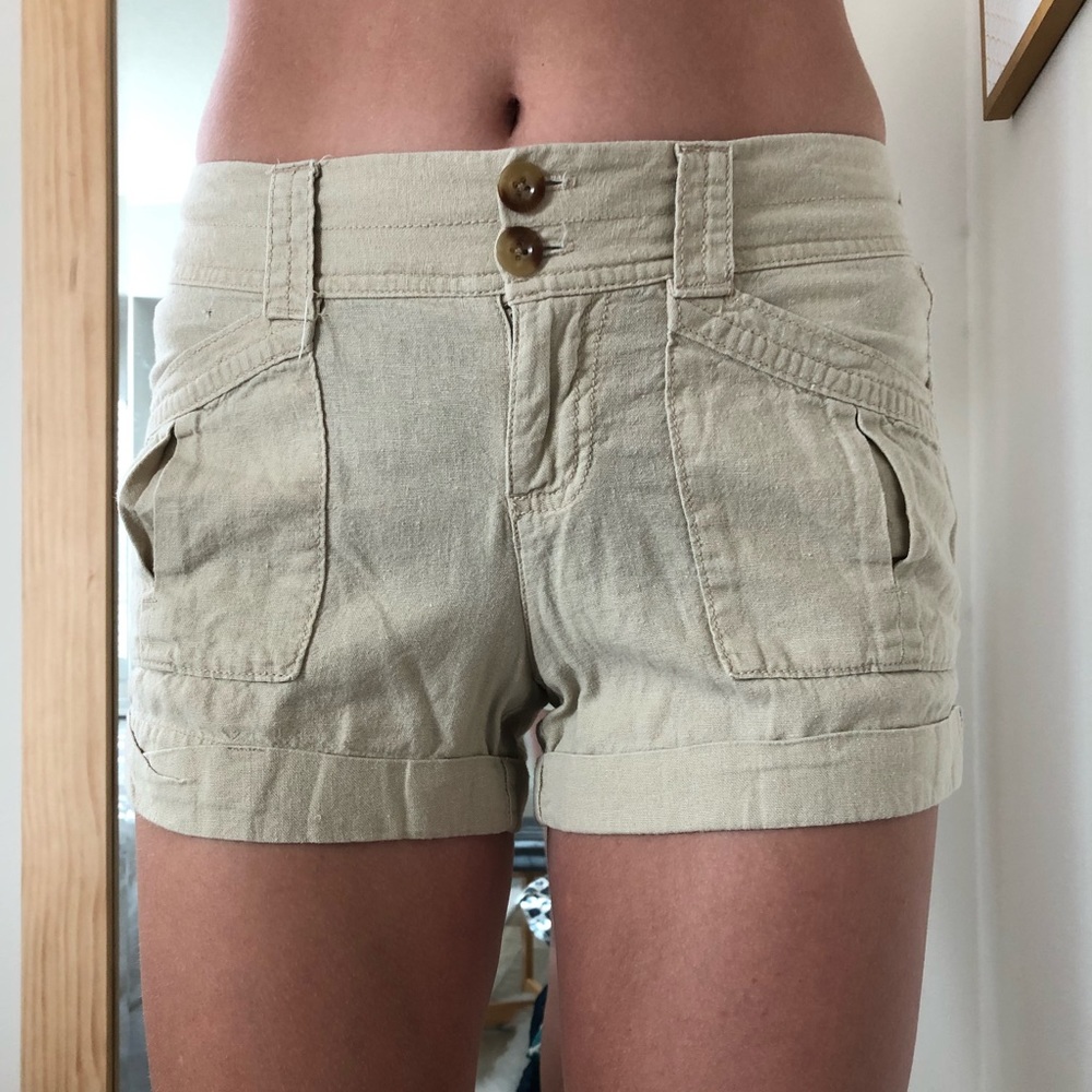 Linen shorts
